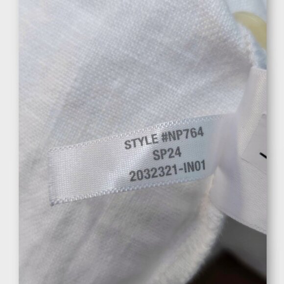 MADEWELL Square-Neck Mini Dress in 100% Linen White 12 NWT - Picture 12 of 12